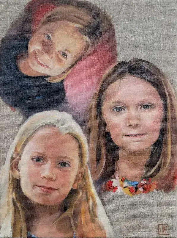 Portret trzech dziewczynek